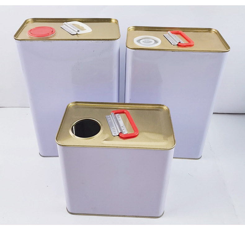 厂家批发方形包装桶 支持定制油桶化工涂料桶4l金属桶油漆桶
