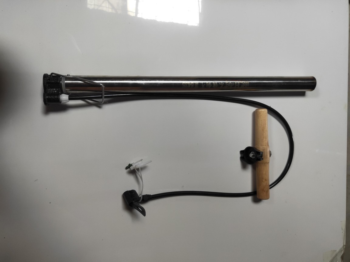 35管亮管打气筒打气筒高压打气筒两用打气筒金色高压包打气筒