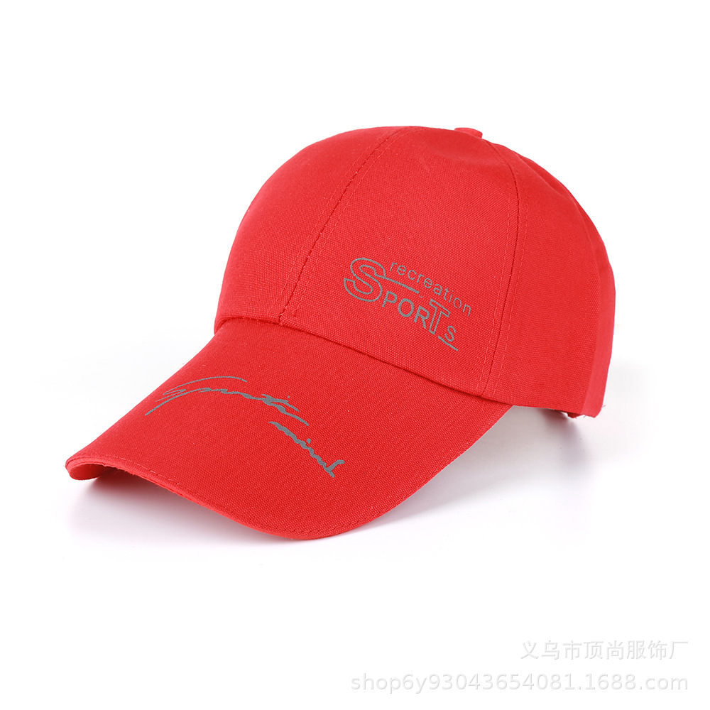 Korean Style Men's Hat Canvas Sales Volume Product Outdoor Sports Peaked Cap All-Match Leisure Sun Shade Sun Protection Baseball Cap for Women