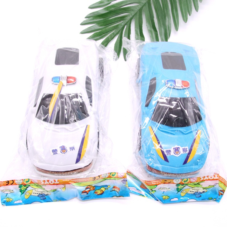 Factory Direct Plastic Car Children's Toy Large Police Car Model 2 Yuan Stall Toy Wholesale