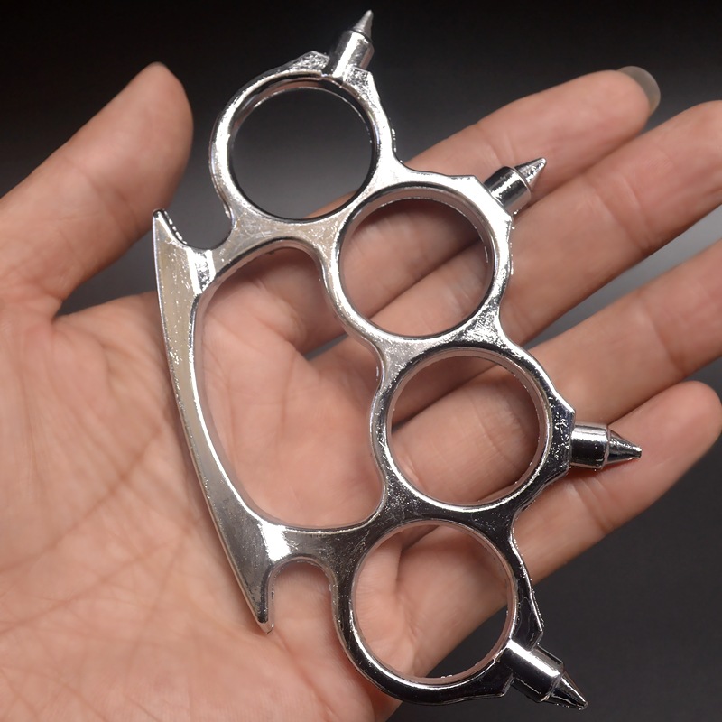 尖头虎指环手扣拳扣防卫指节套指虎拳环铁四指武术搏击防卫手撑子