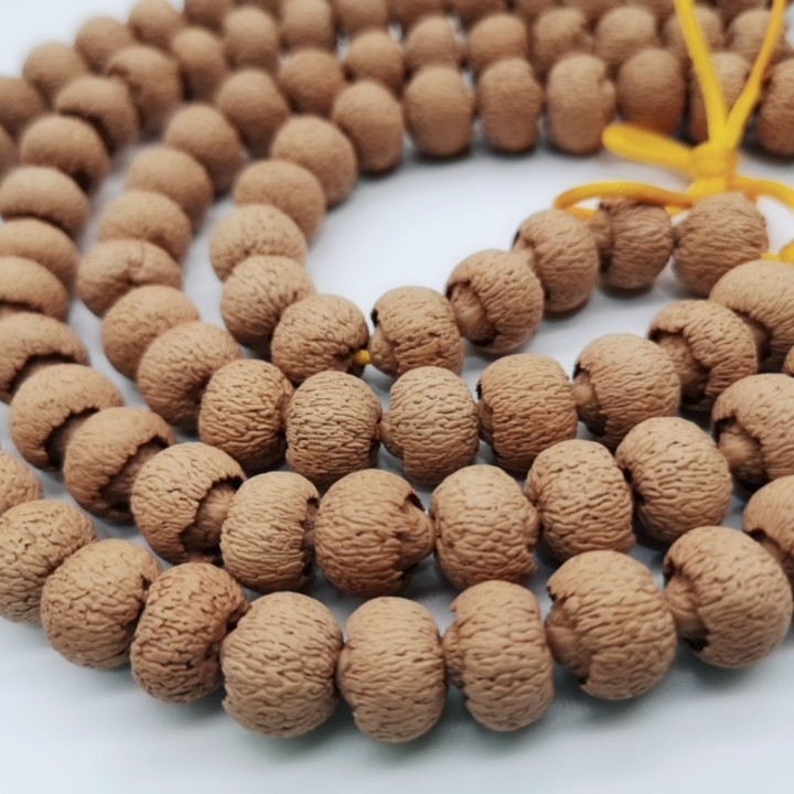 莲花菩提114颗佛珠手链苹果圆莲花菩提长串约10mm左右菩提籽
