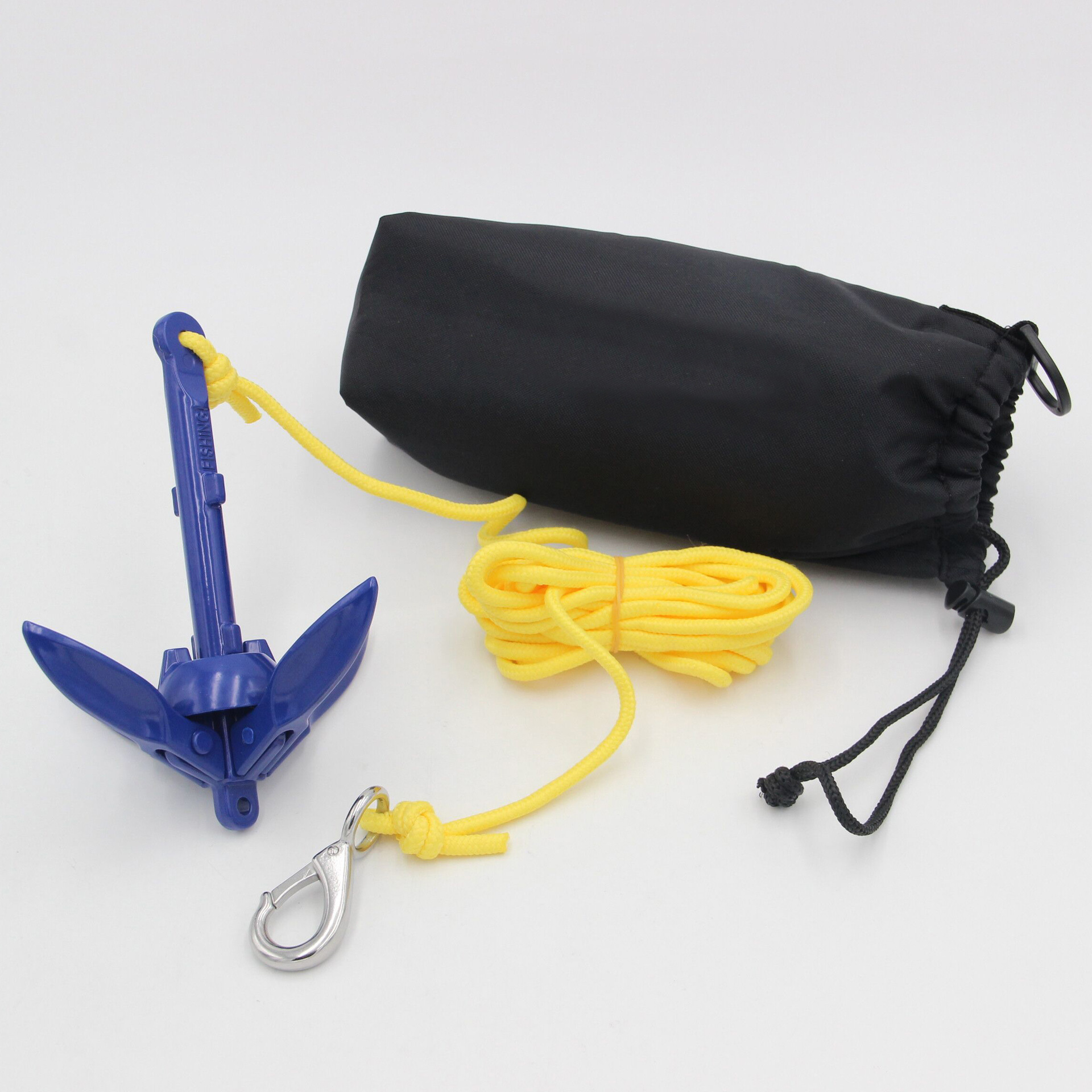 铝锚船锚折叠伞锚伞形锚钓鱼船小船用锚皮划艇锚游艇锚 蓝色