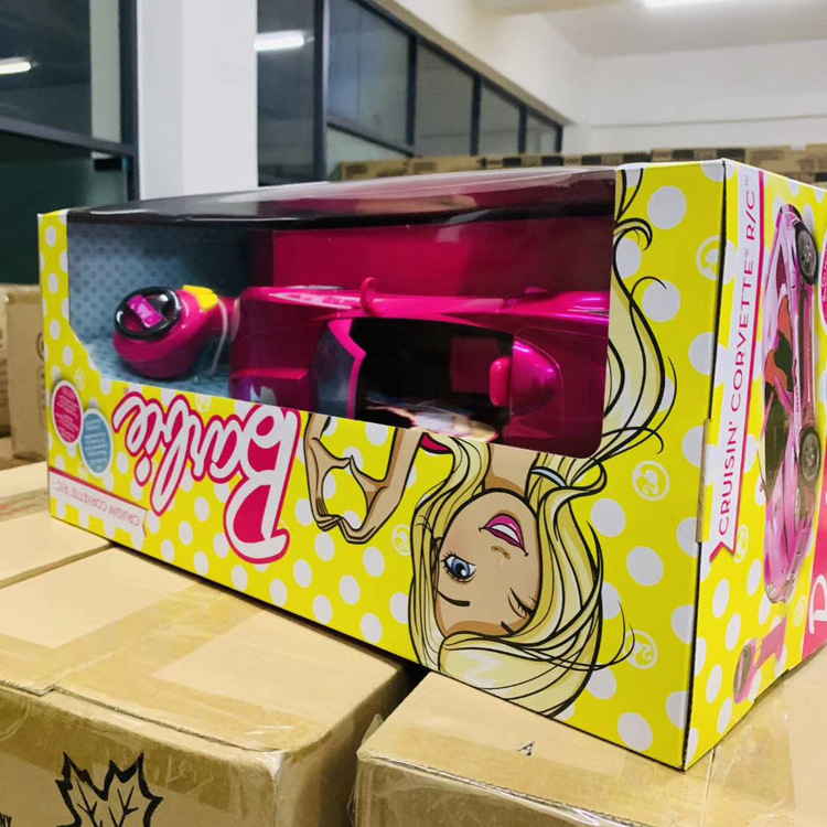 nikko原单女孩遥控跑车四驱粉色玩具车超敏感应速度快方向盘手柄