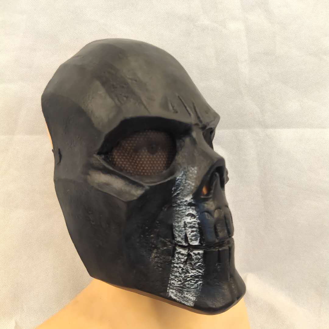 厂家直销哈莉奎茵和猛禽小队黑面具 万圣节新款黑色恐怖骷髅面具