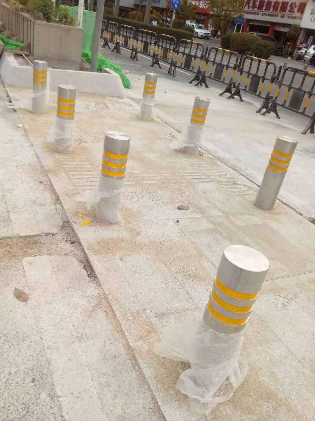 柱预埋活动型道路警示304不锈钢警示不锈钢路桩反光隔离桩