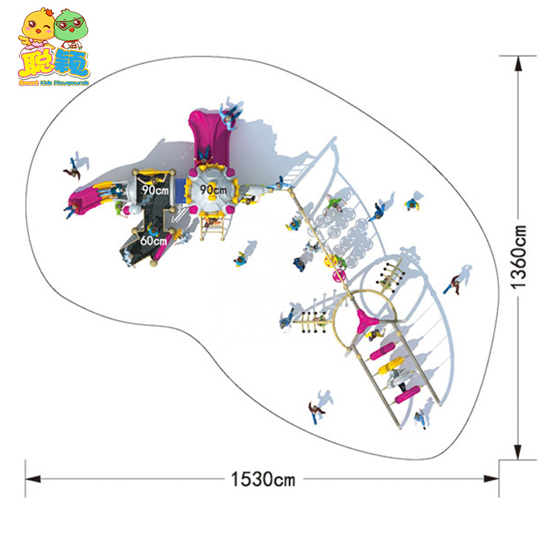 厂家直销儿童组合滑梯滑梯 儿童游乐设施 室外游乐设备