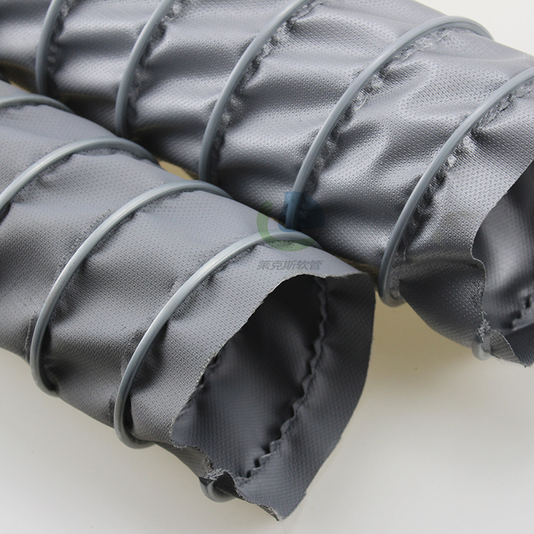 耐400度高温软管高温通风管伸缩软管耐负压排风管夹布伸缩风管