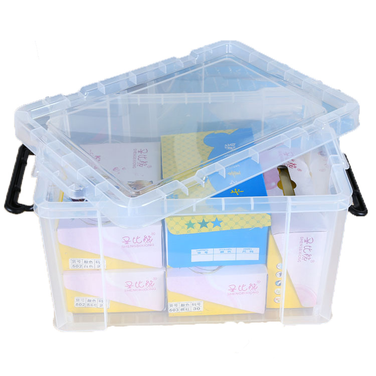 Buy Rice Brand Home High Transparent Plastic Pp Toy Storage Non-Airtight Crate Thick Large Storage Box Storage Box Wholesale