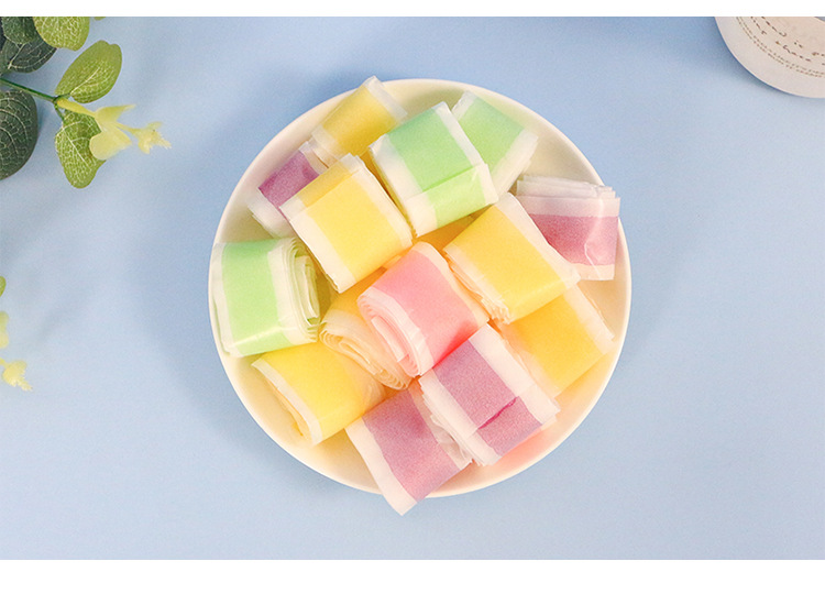 卡士日记300g彩虹旋风综合味果汁卷彩色糖果七彩特色糖儿童小零食