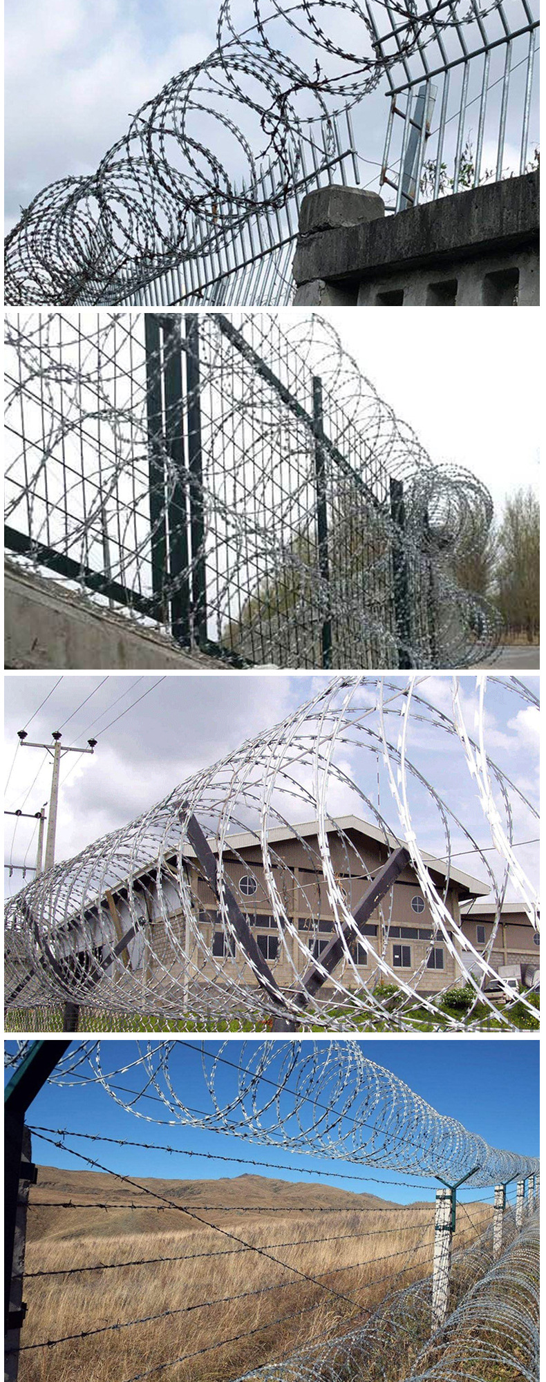 刺丝滚笼支架铁丝网刀片刺绳防爬防盗高铁热镀锌立柱支架可定做