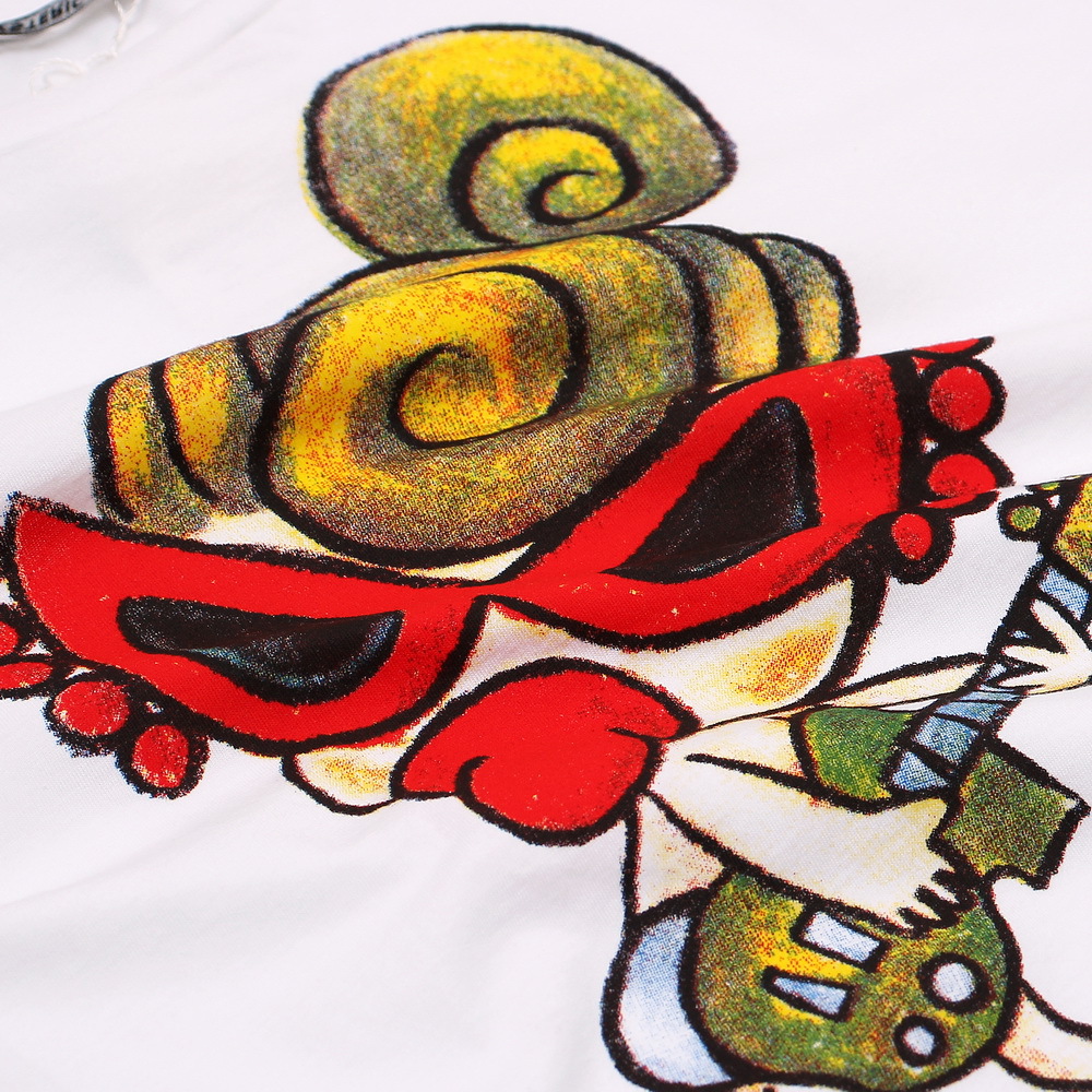 夏装定制款潮牌黑超吉他卡通亲子短袖t恤男童女童纯棉上衣家庭装