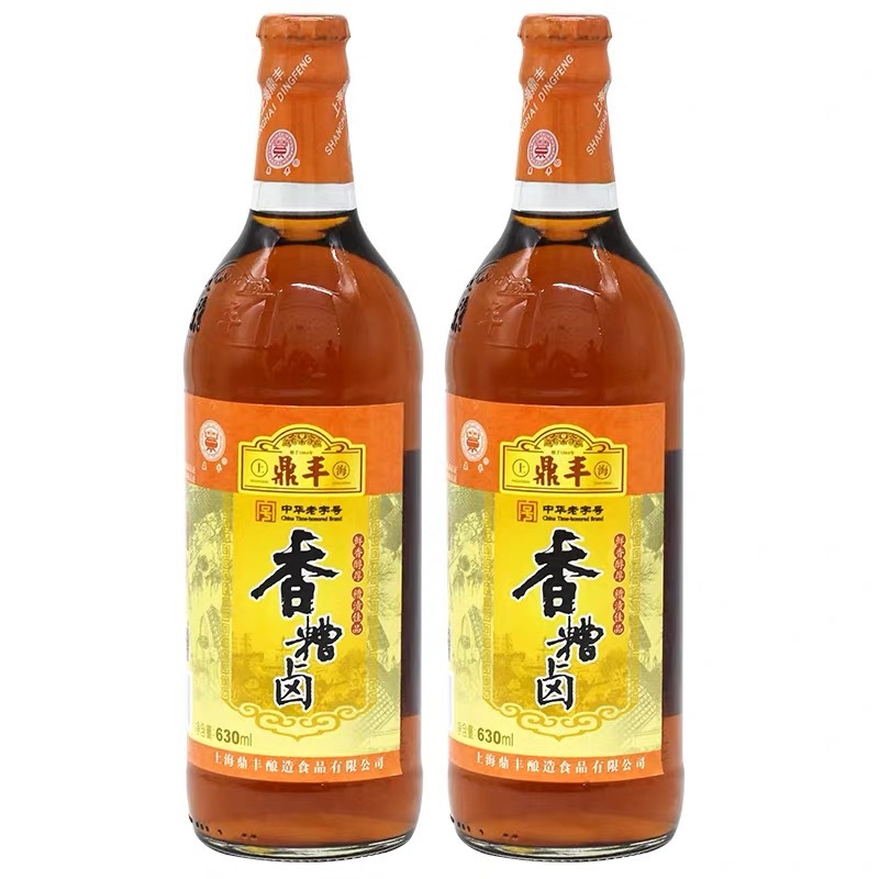 上海鼎丰糟卤630ml*12瓶装三年陈糟香糟卤毛豆泡椒鸡爪糟卤汁料酒