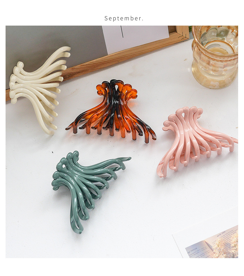 网红大号头发抓夹洗澡发抓鲨鱼发卡女夹子发夹后脑勺卡子顶夹头饰