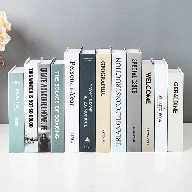 假书仿真书装饰品摆件酒柜现代简约客厅书架ins道具摆设北欧风格