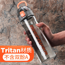 富光大容量塑料杯Tritans创意随手杯FS1124-750ml运动便携太空杯