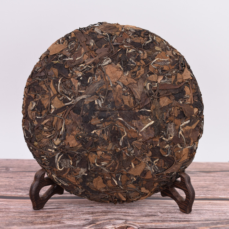 2008年福鼎白茶陈年老白茶老寿眉贡眉饼茶叶枣香浓郁350g