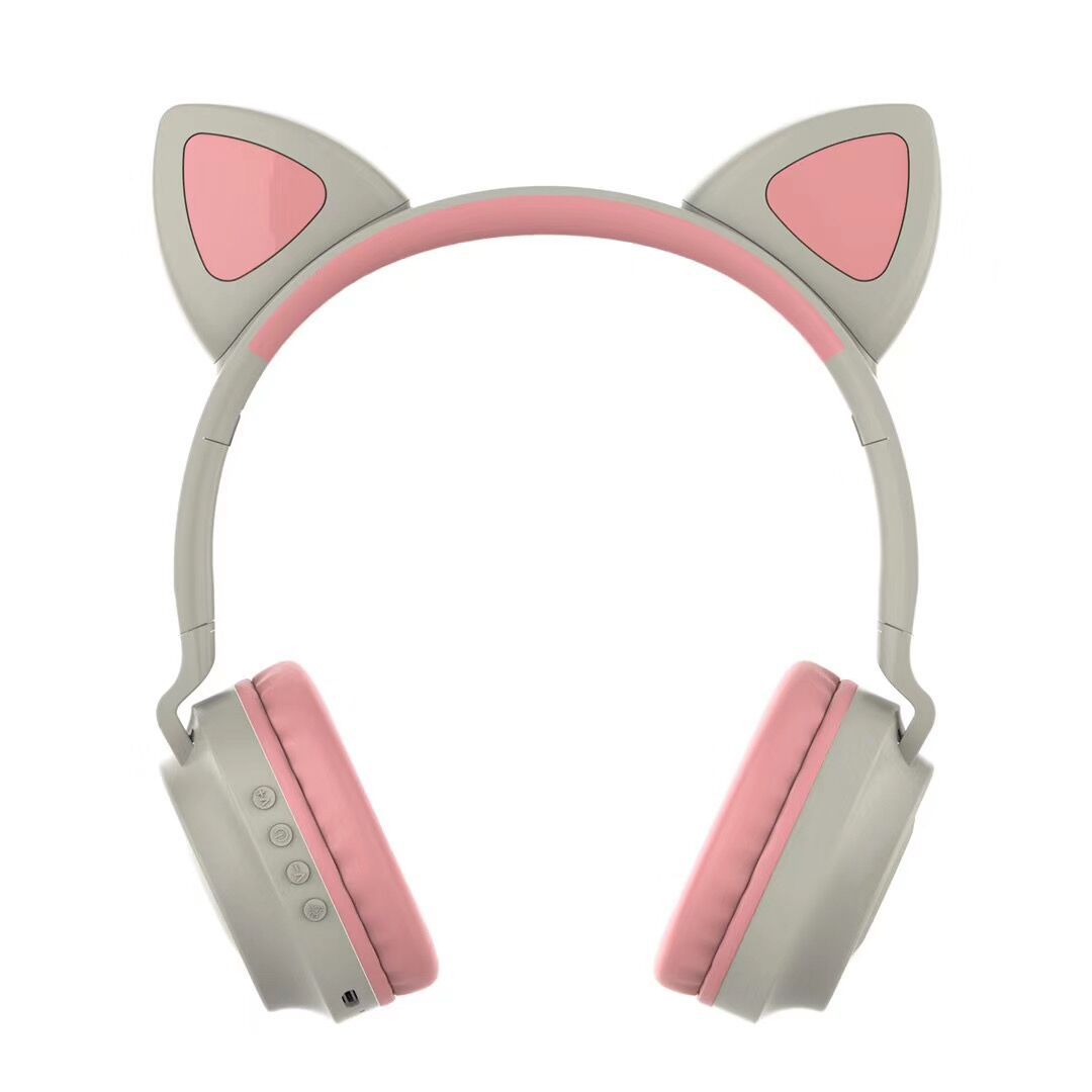 爆款跨境时尚耳机电商爆款猫耳耳机发光带灯头戴式耳机支持代发