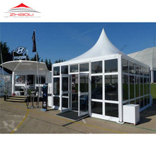 铝合金尖顶帐篷四角帐篷可带玻璃门和玻璃墙和围布厂家直销