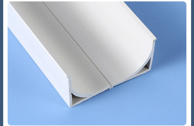 pvc半圆弧倒圆角线条清水柱子圆角条倒角线 电厂混凝土塑料护角条