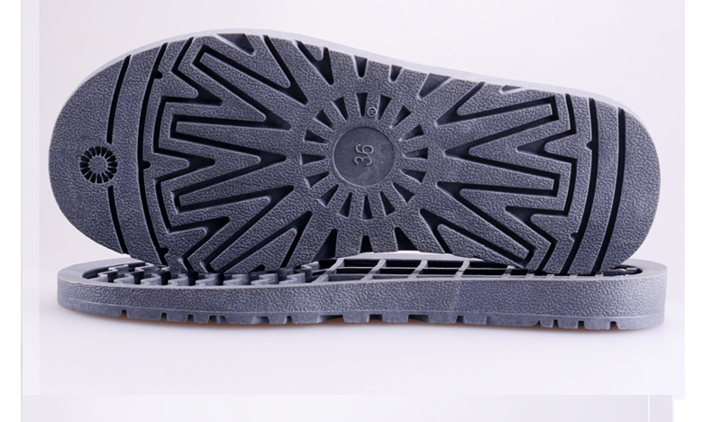 tpr鞋底耐磨耐折橡胶牛筋防滑雪地靴鞋底厂家直销软经典款太阳花