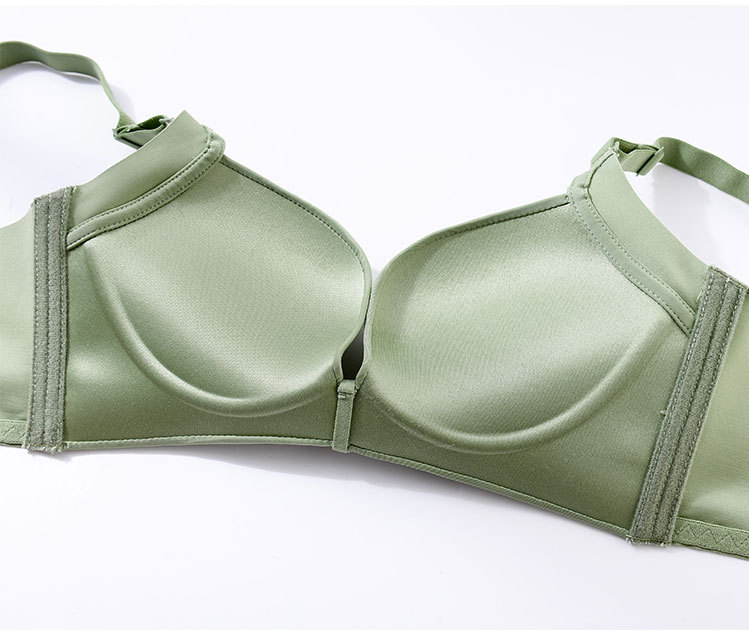 蒲公英简约无痕光面少女内衣小胸聚拢款无钢圈调整型文胸一件代发