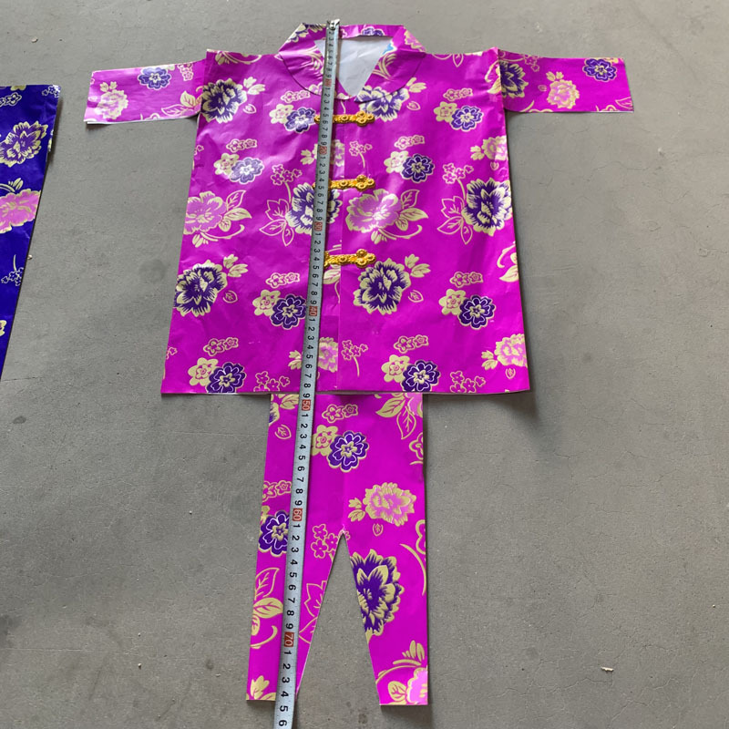 女士纸糊寒衣套装烧纸祭祀清明十月一寒衣节棉衣纸衣裳上坟大全套