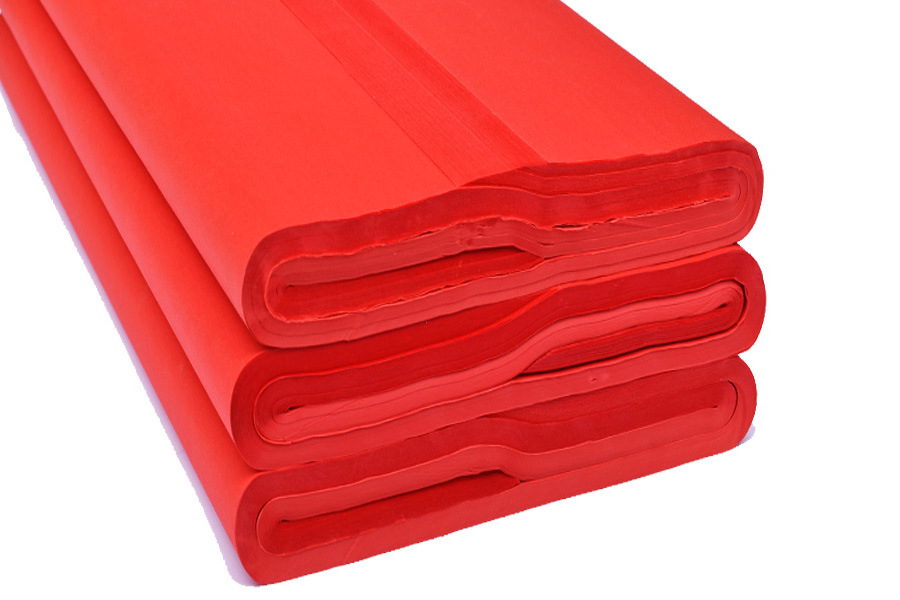 100张双面红大红纸窗花剪纸专用a3红纸a4儿童手工彩纸支持定制