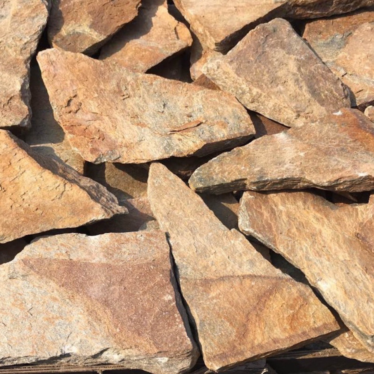 碎拼冰裂纹 文化石厂家黑色青石板碎拼庭院人行道石板 天然铺地石