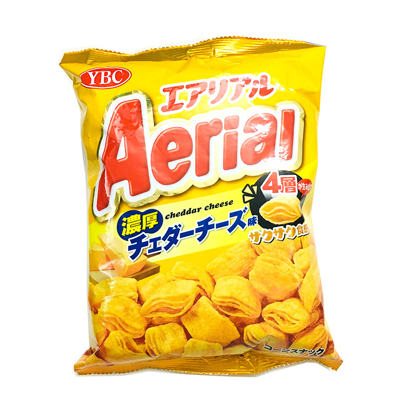 日本代购 ybc aerial四层空心脆香浓芝士薯片日本烧烤玉米儿童食