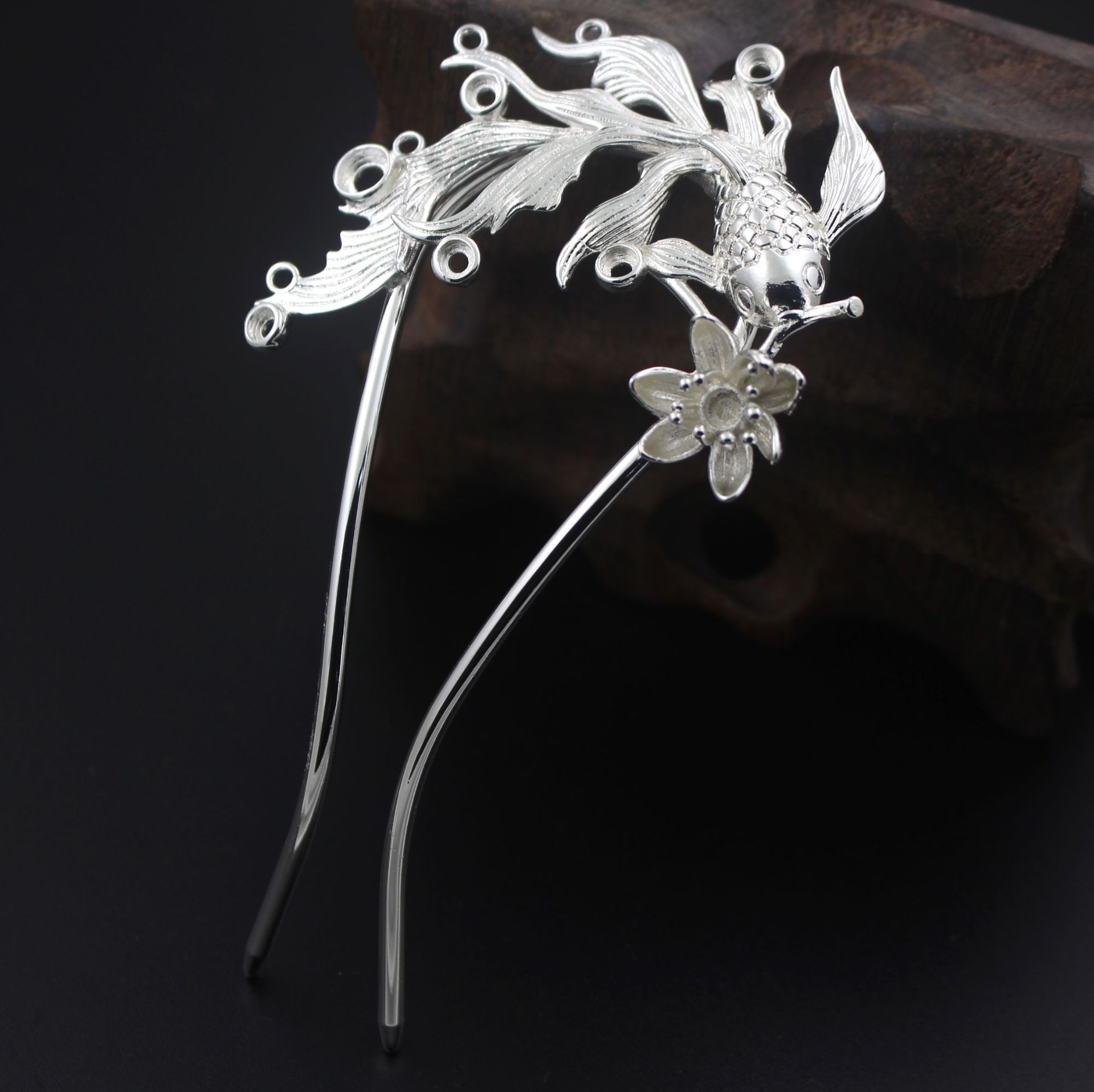 汉服配饰珍珠发簪黛玉簪发钗 古典头饰古风古装百搭同款