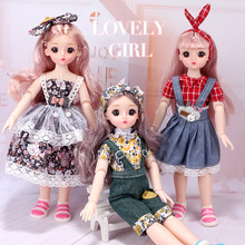 女孩玩具乐乐芭比娃娃公主bjd洋娃娃套装礼盒礼物换装衣韩国doll