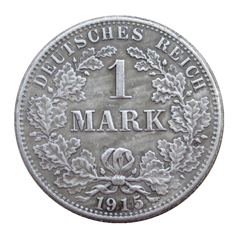 厂价直销德国1马克1915年号adefgj外国复制镀银纪念币