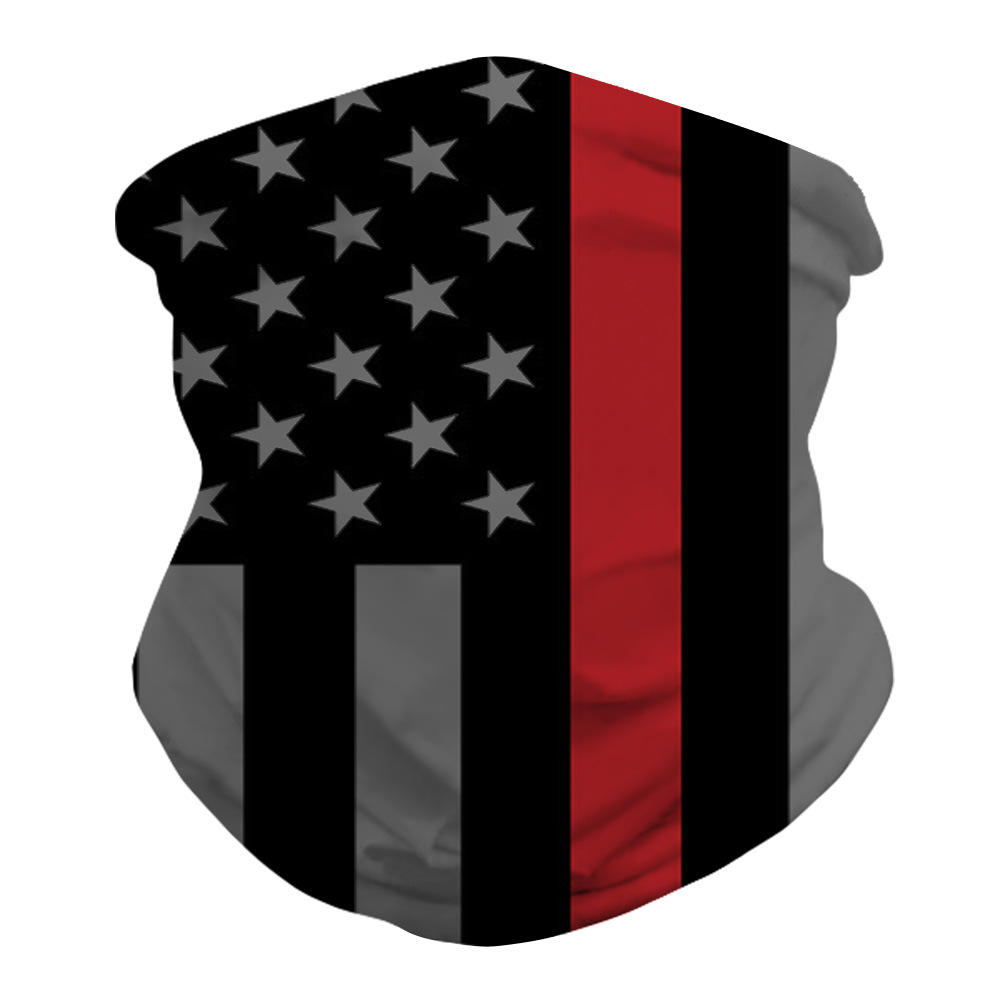 2020新品爆款美国国旗3d数码印花面罩户外骑行透气多功能魔术头巾