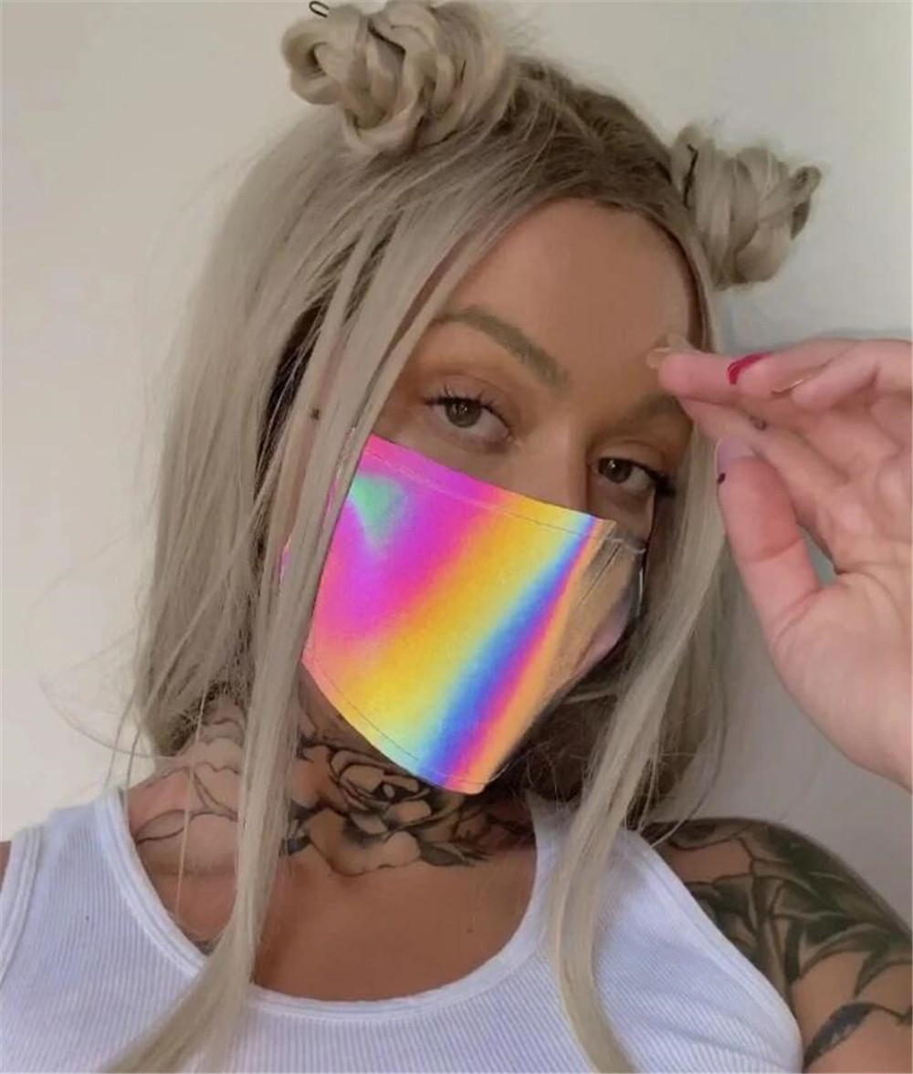 反光口罩欧美跨境亚马逊夏季新款时尚饰品面罩流行口罩lbz1252