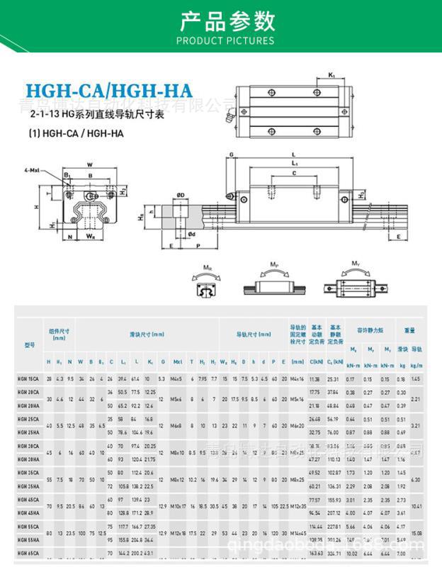 qhw15ca滑块滑轨qh15直线导轨滑块qhw15cazac直线轴承