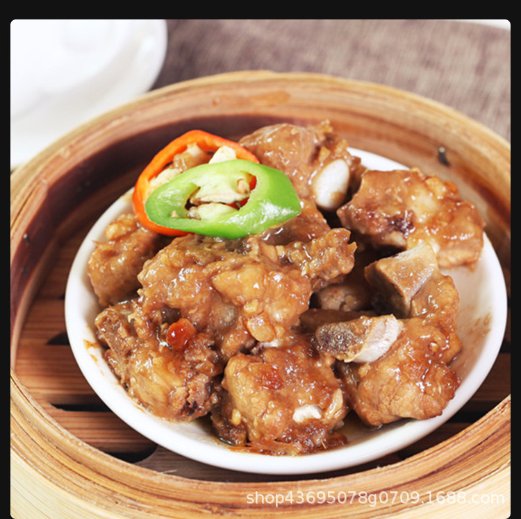 广式港式早茶点心排骨蒸排骨调味排骨茶点茶餐厅点心半成品 200g