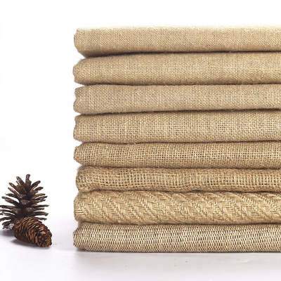 粗麻布加厚布料黄麻布装饰拍照背景布手工diy麻布桌布麻袋布