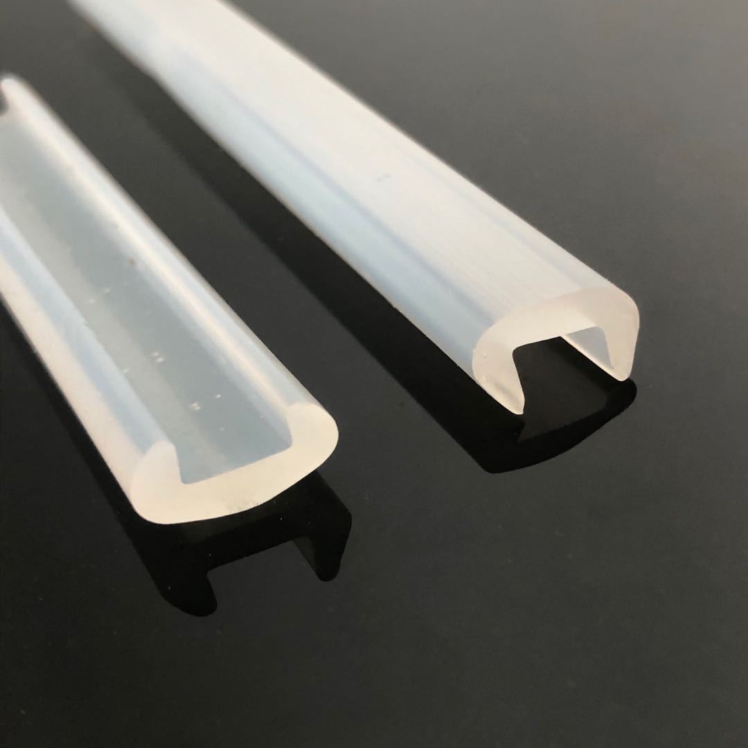 批发定制 u型硅胶条 板材包边密封条 家具用透明硅胶条