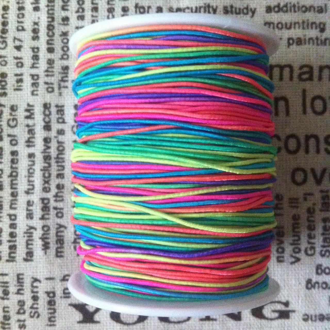 8-1.5mm七彩包芯松紧带 成轴弹力线 diy手工串珠材料线