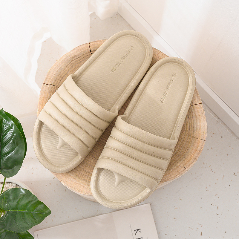[Spot Delivery] 2023 Home Slippers Summer Non-Slip Indoor Couples Sandals Simple Home Slippers for Women