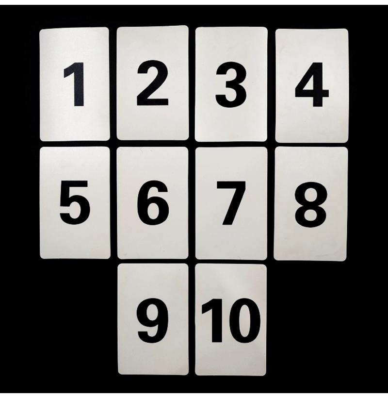 数字卡片顺序卡排位卡学习卡片塑料号码牌编号卡片编码卡数数卡片