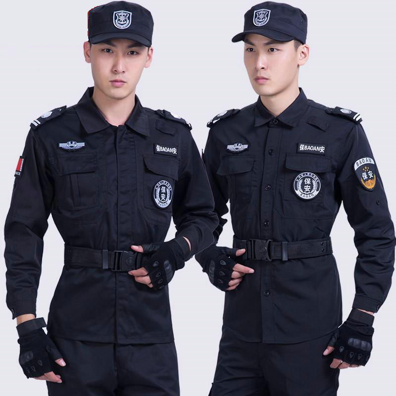 保安特勤工作服套装男 夏季短袖作训服夏装特训服体能服腰带帽子