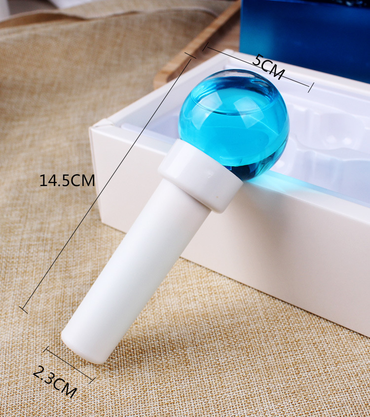 美容院专用面部冰疗护理韩式脸部按摩大号冰波球美容水晶能量冰球