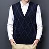 winter wool Vest knitting Cardigan middle age man Sleeveless Easy V. vest Dad installed the elderly waistcoat winter wool Vest knitting Cardigan middle age man Sleeveless Easy V. vest Dad installed the elderly waistcoat