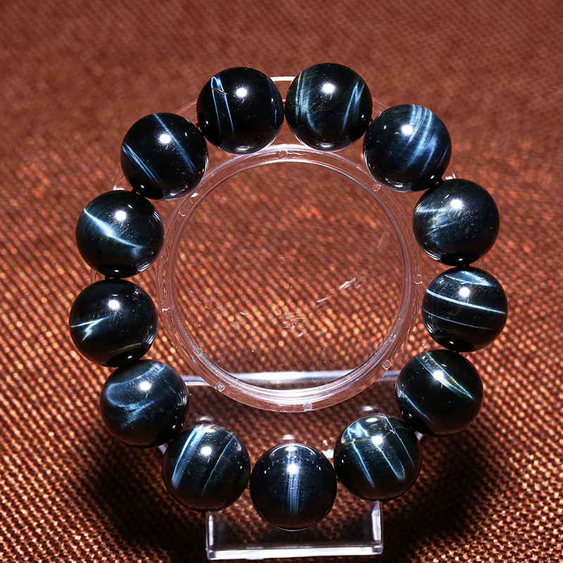 纯天然南非蓝虎眼石鹰眼石手链 男女式虎睛石佛珠手串厂家批发