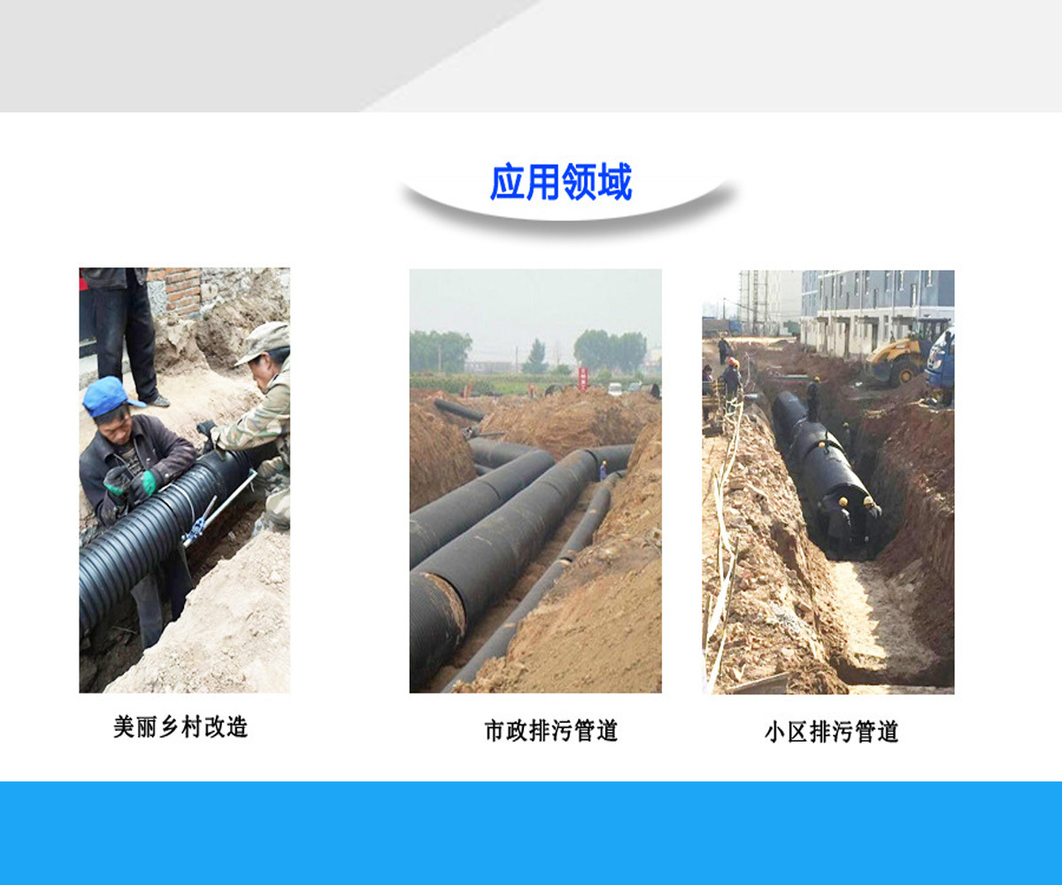 hdpe排水管污水管雨水管大口径高密度聚乙烯双壁波纹管500600700