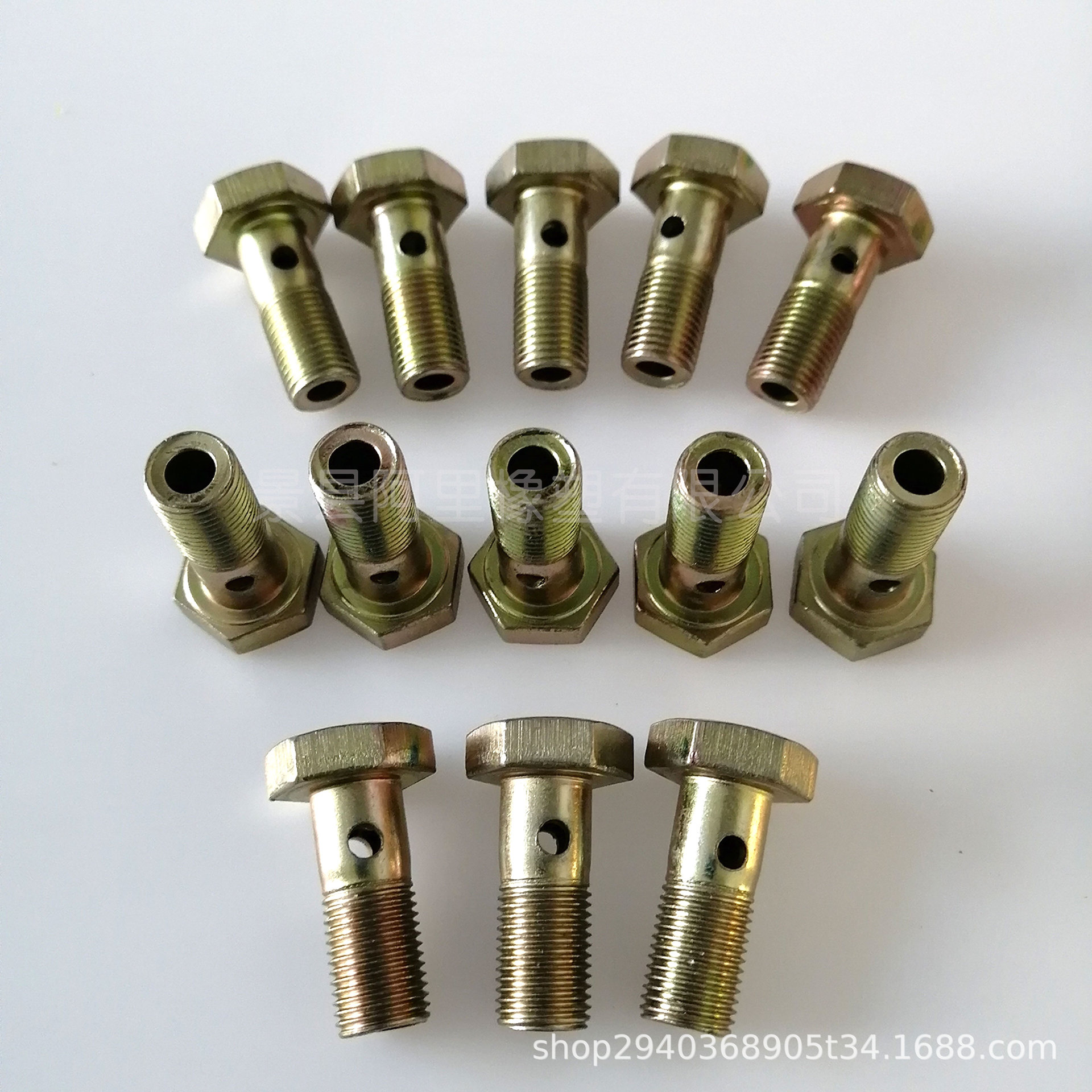 厂家批发空心螺丝接头 碳钢管接头 焊接式铰接油管空心螺丝