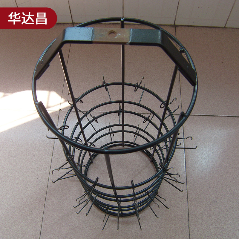 厂家电镀挂具 五金清洗挂具包胶圆笼钩挂包铁氟龙挂笼加工定做