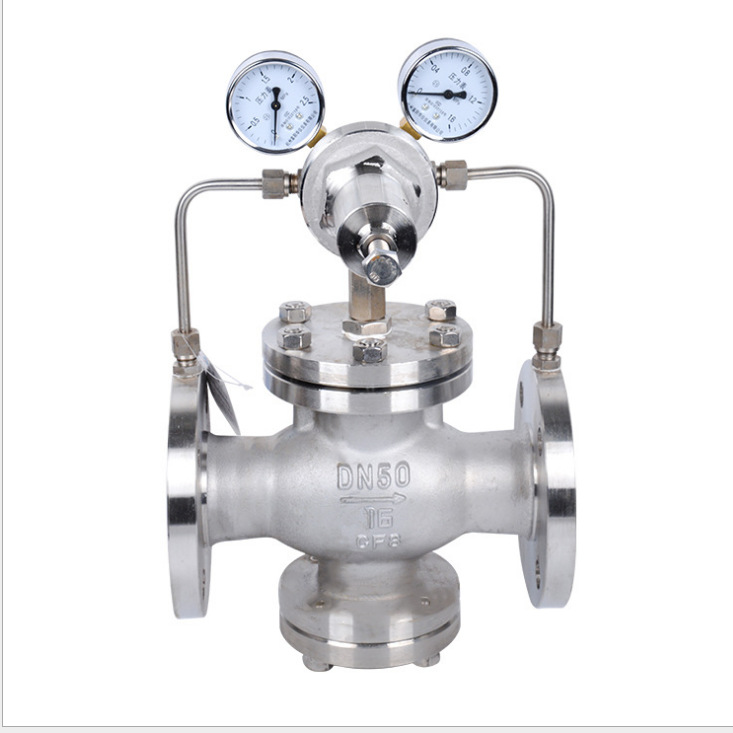 yk43x-10p不锈钢304法兰式气体减压阀dn40法兰空气减压阀dn50 100